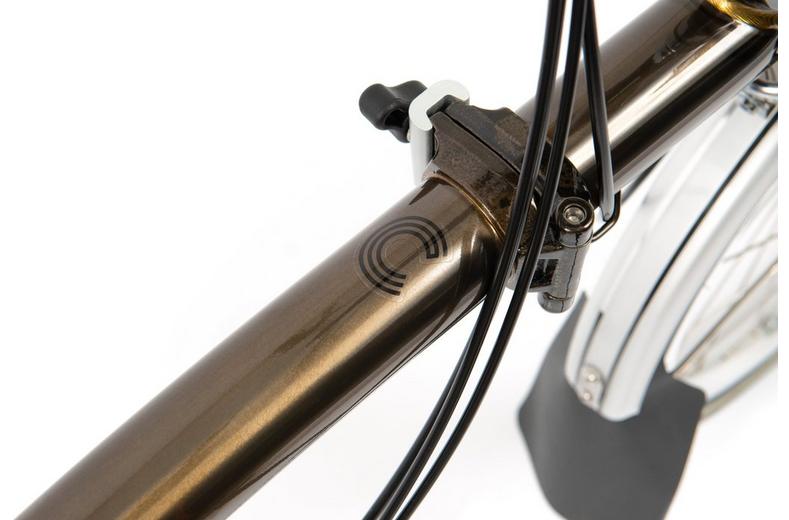 Ex-Display Brompton C Line Explore Mid Handlebar Folding Bike, Black Lacquer - 16" Wheel Ex-Display Brompton C Line Explore Mid Handlebar Folding Bike, Black Lacquer - 16" Wheel