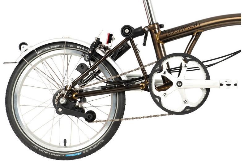 Ex-Display Brompton C Line Explore Mid Handlebar Folding Bike, Black Lacquer - 16" Wheel Ex-Display Brompton C Line Explore Mid Handlebar Folding Bike, Black Lacquer - 16" Wheel