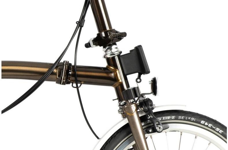 Ex-Display Brompton C Line Explore Mid Handlebar Folding Bike, Black Lacquer - 16" Wheel Ex-Display Brompton C Line Explore Mid Handlebar Folding Bike, Black Lacquer - 16" Wheel