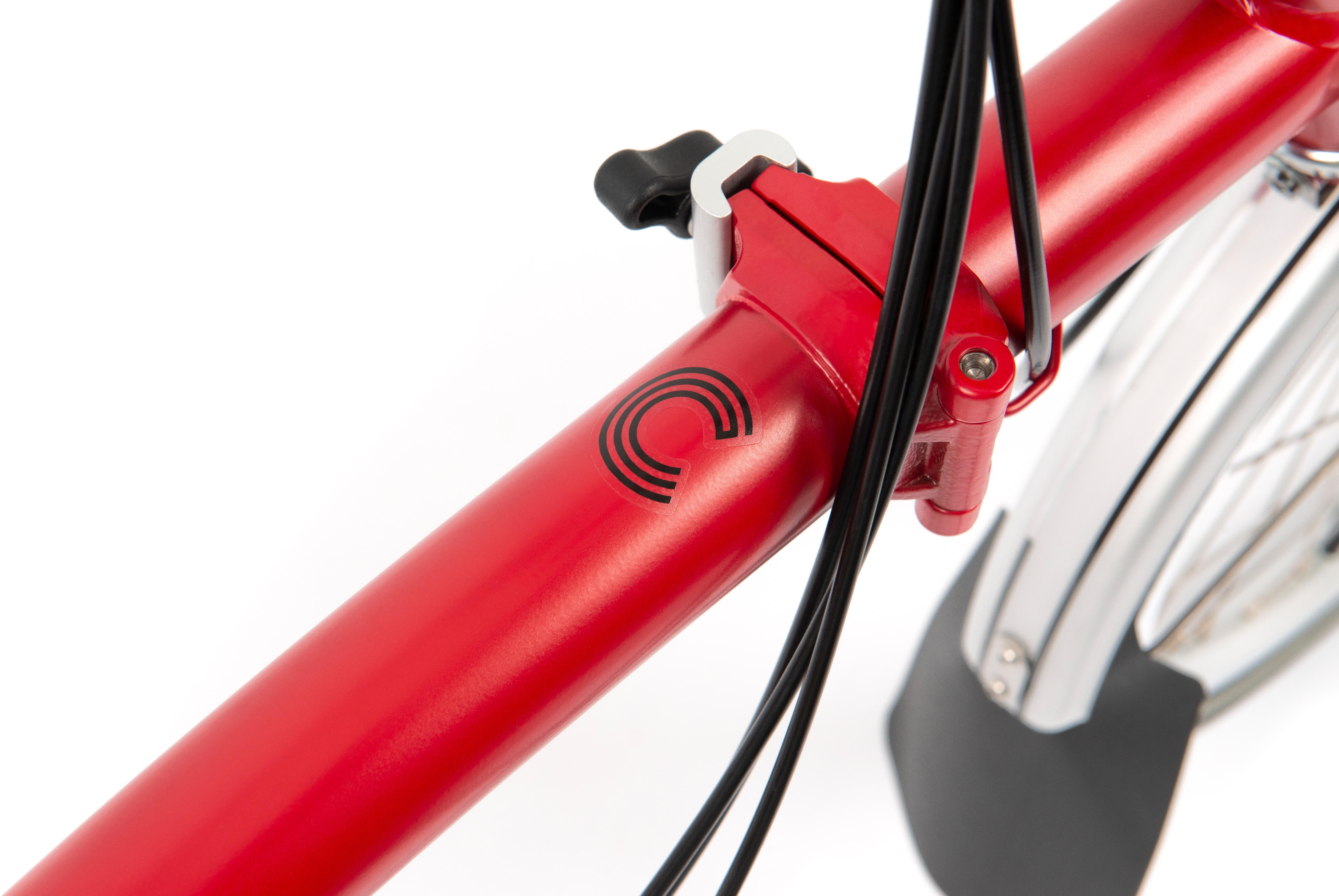 Ex-Display Brompton C Line Urban Low Handlebar Folding Bike, House Red - 16" Wheel