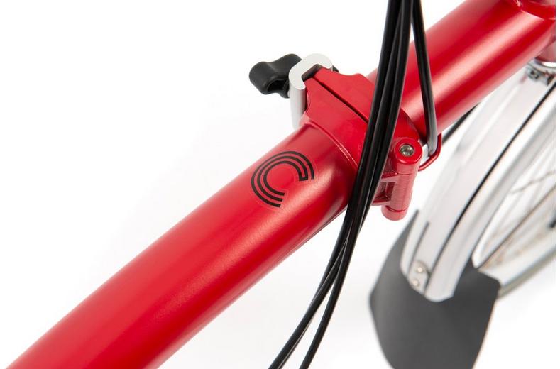 Ex-Display Brompton C Line Urban Low Handlebar Folding Bike, House Red - 16" Wheel Ex-Display Brompton C Line Urban Low Handlebar Folding Bike, House Red - 16" Wheel