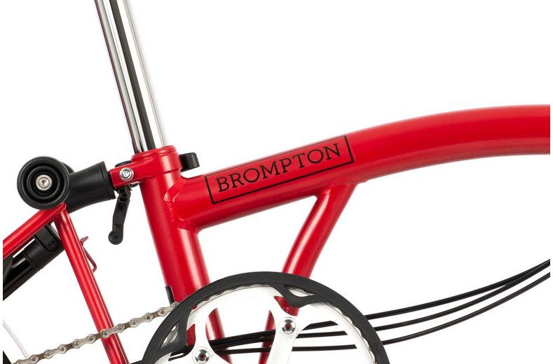 Ex-Display Brompton C Line Urban Low Handlebar Folding Bike, House Red - 16" Wheel Ex-Display Brompton C Line Urban Low Handlebar Folding Bike, House Red - 16" Wheel