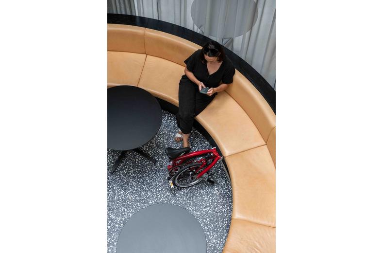 Ex-Display Brompton C Line Urban Low Handlebar Folding Bike, House Red - 16" Wheel Ex-Display Brompton C Line Urban Low Handlebar Folding Bike, House Red - 16" Wheel