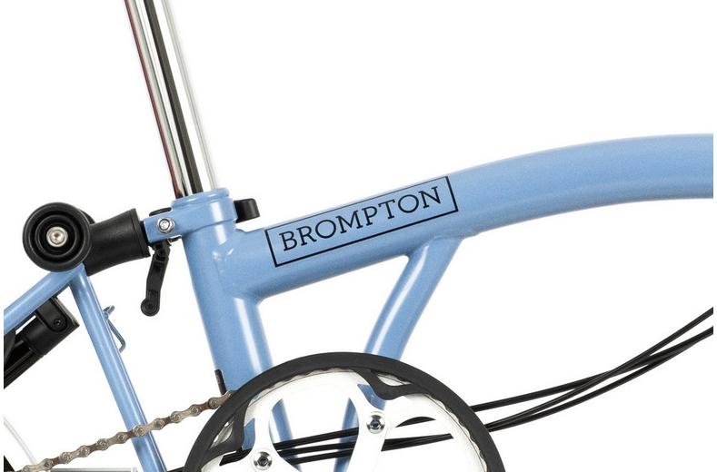 Ex-Display Brompton C Line Utility Mid Handlebar Folding Bike, Cloud Blue - 16" Wheel Ex-Display Brompton C Line Utility Mid Handlebar Folding Bike, Cloud Blue - 16" Wheel