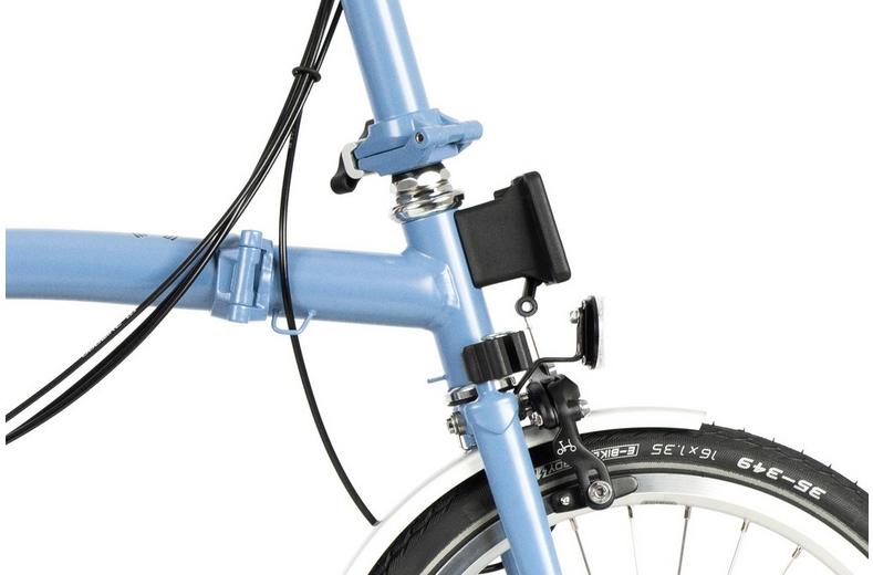 Ex-Display Brompton C Line Utility Mid Handlebar Folding Bike, Cloud Blue - 16" Wheel Ex-Display Brompton C Line Utility Mid Handlebar Folding Bike, Cloud Blue - 16" Wheel