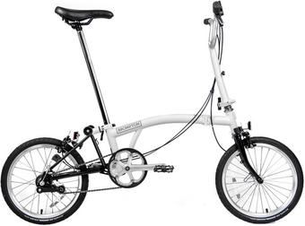 Ex-Display Brompton A Line Folding Bike, White - 16" Wheel