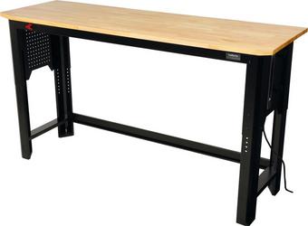 Halfords Advanced 72in Workbench with Rubber Wood Top