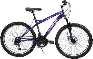 Halfords Huffy Extent Junior Mountain Bike - 24 Inch Wheel - Midnight Purple | Extra 8% off for BC Members