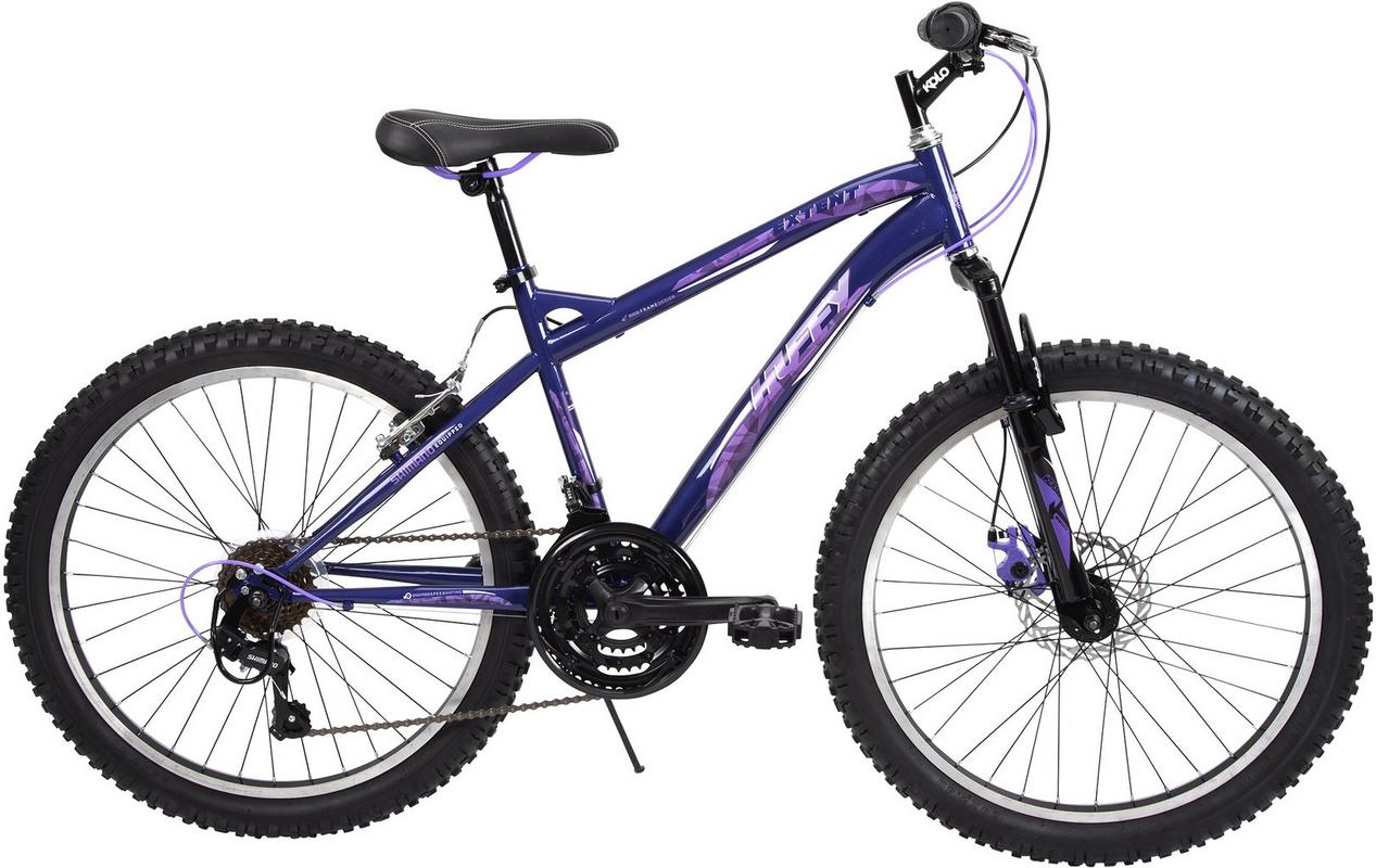 Halfords Huffy Extent Junior Mountain Bike - 24 Inch Wheel - Midnight Purple | Extra 8% off for BC Members