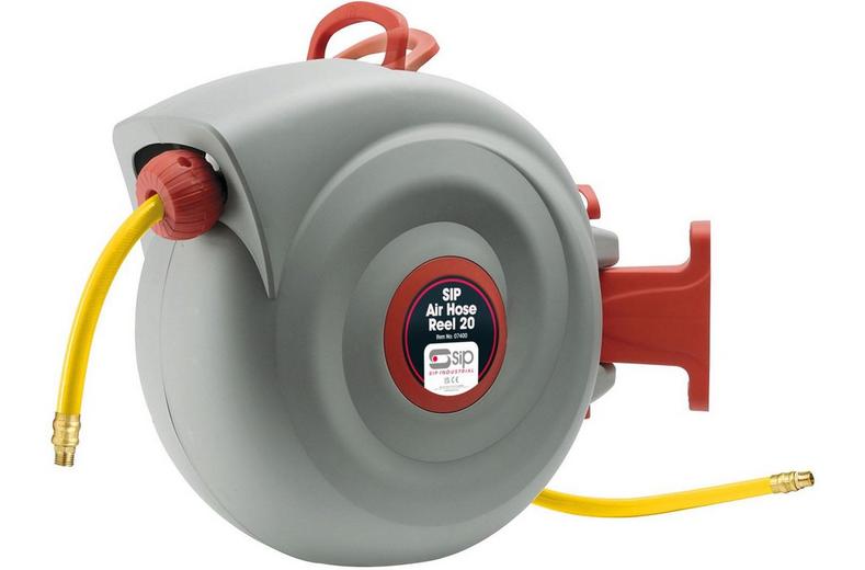 SIP Air Hose Reel 20 c/w coupler (20m x 9.5mm) SIP Air Hose Reel 20 c/w coupler (20m x 9.5mm)