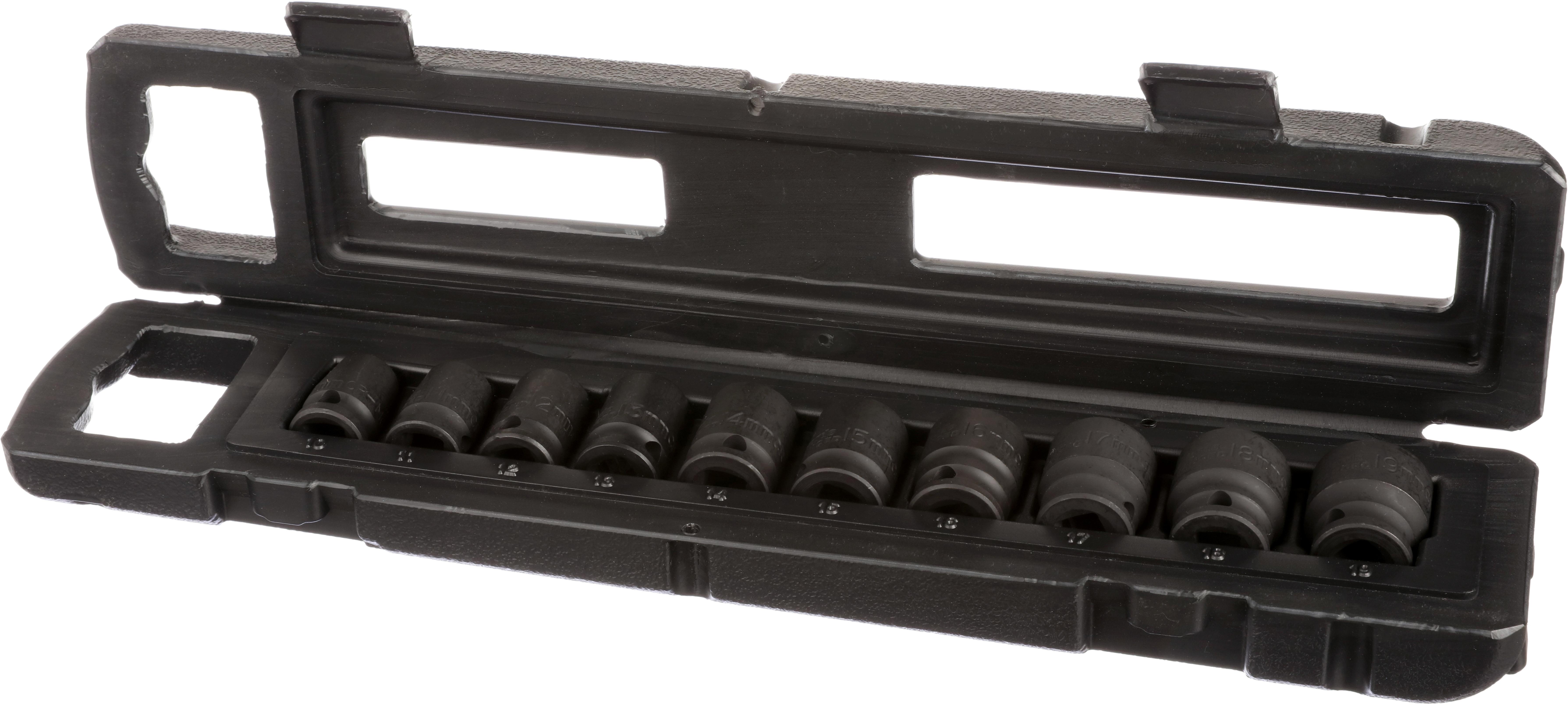 Halfords Advanced 10 Piece 3/8” Drive Impact Socket Rail Set