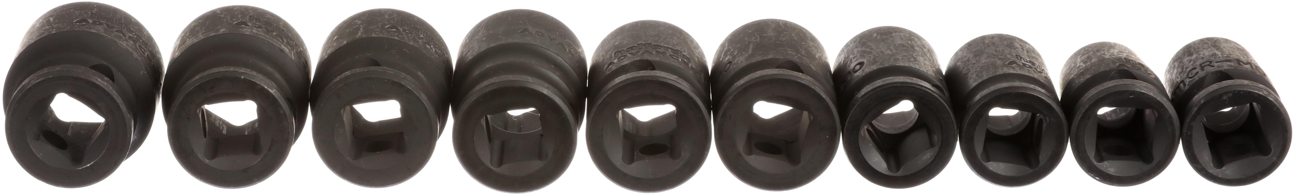 Halfords Advanced 10 Piece 3/8” Drive Impact Socket Rail Set