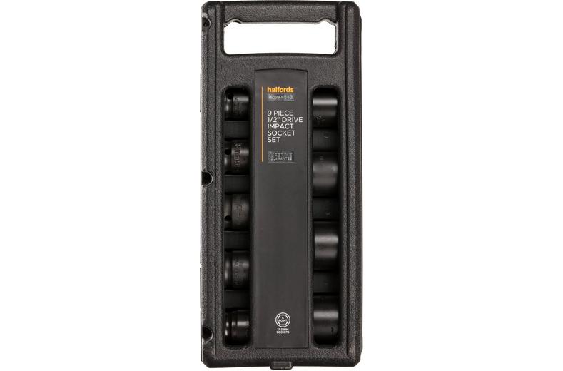 Halfords Advanced 9 Piece 1/2” Drive Impact Socket Rail Set Halfords Advanced 9 Piece 1/2” Drive Impact Socket Rail Set
