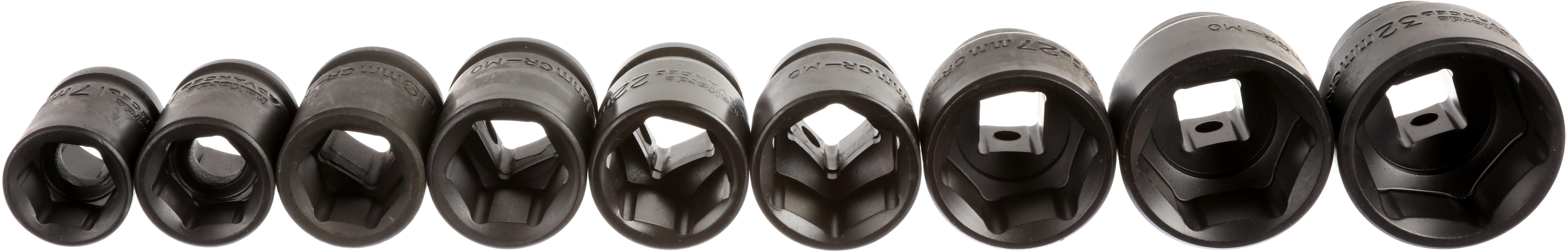 Halfords Advanced 9 Piece 1/2” Drive Impact Socket Rail Set