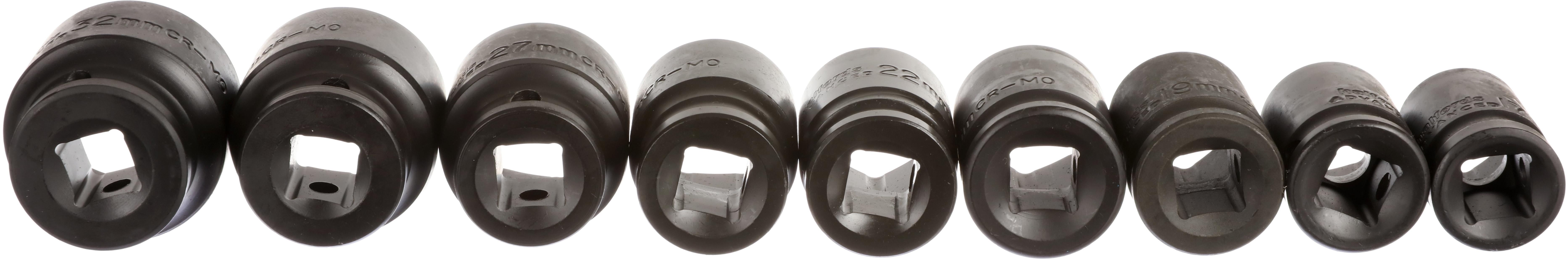 Halfords Advanced 9 Piece 1/2” Drive Impact Socket Rail Set