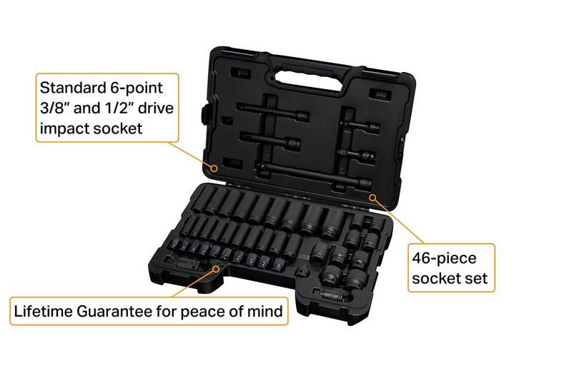 Halfords Advanced 46 Piece Impact Socket Set Halfords Advanced 46 Piece Impact Socket Set