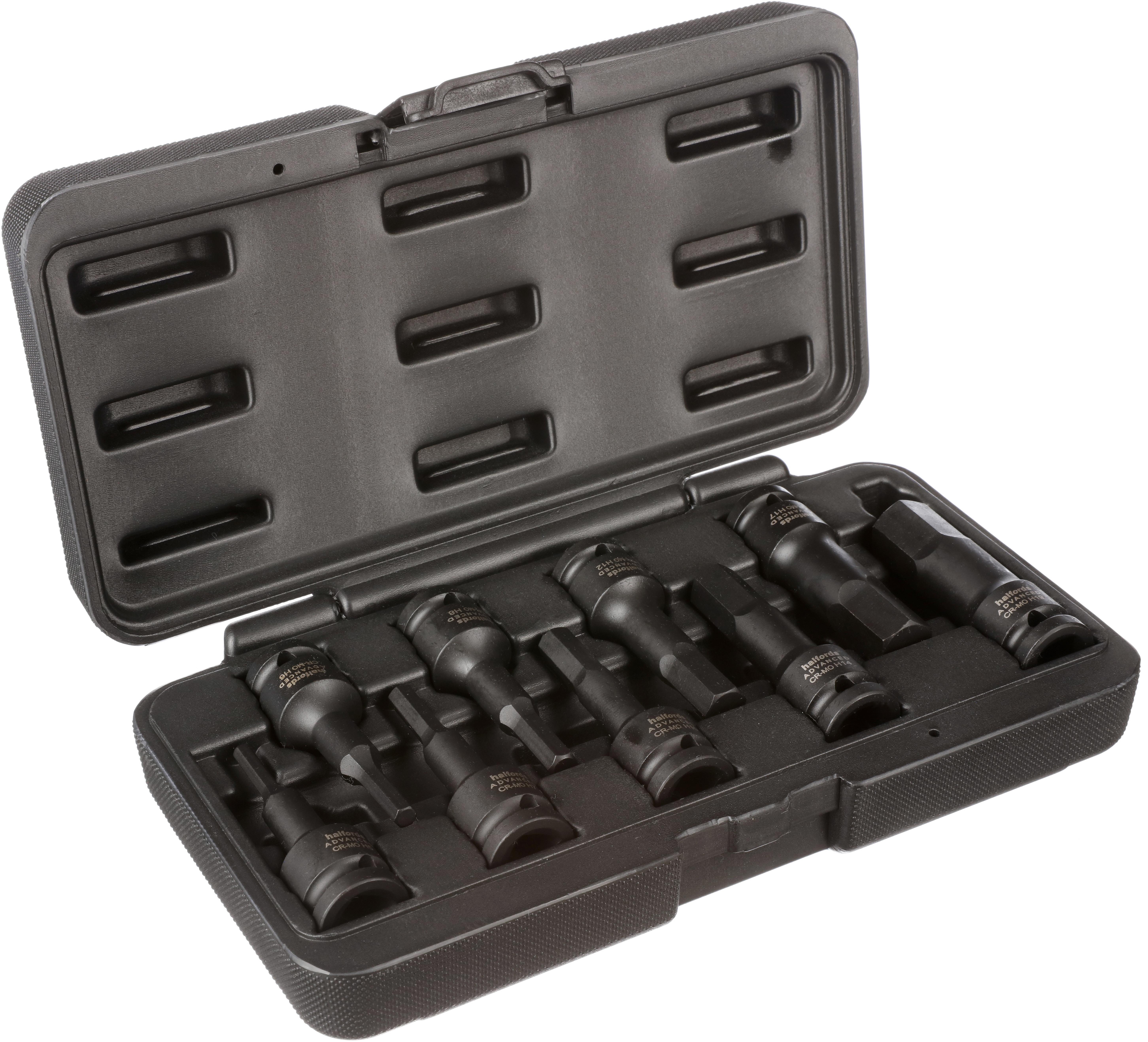 Halfords Advanced 9 Piece Impact Hex Set 1/2 Inch Drive
