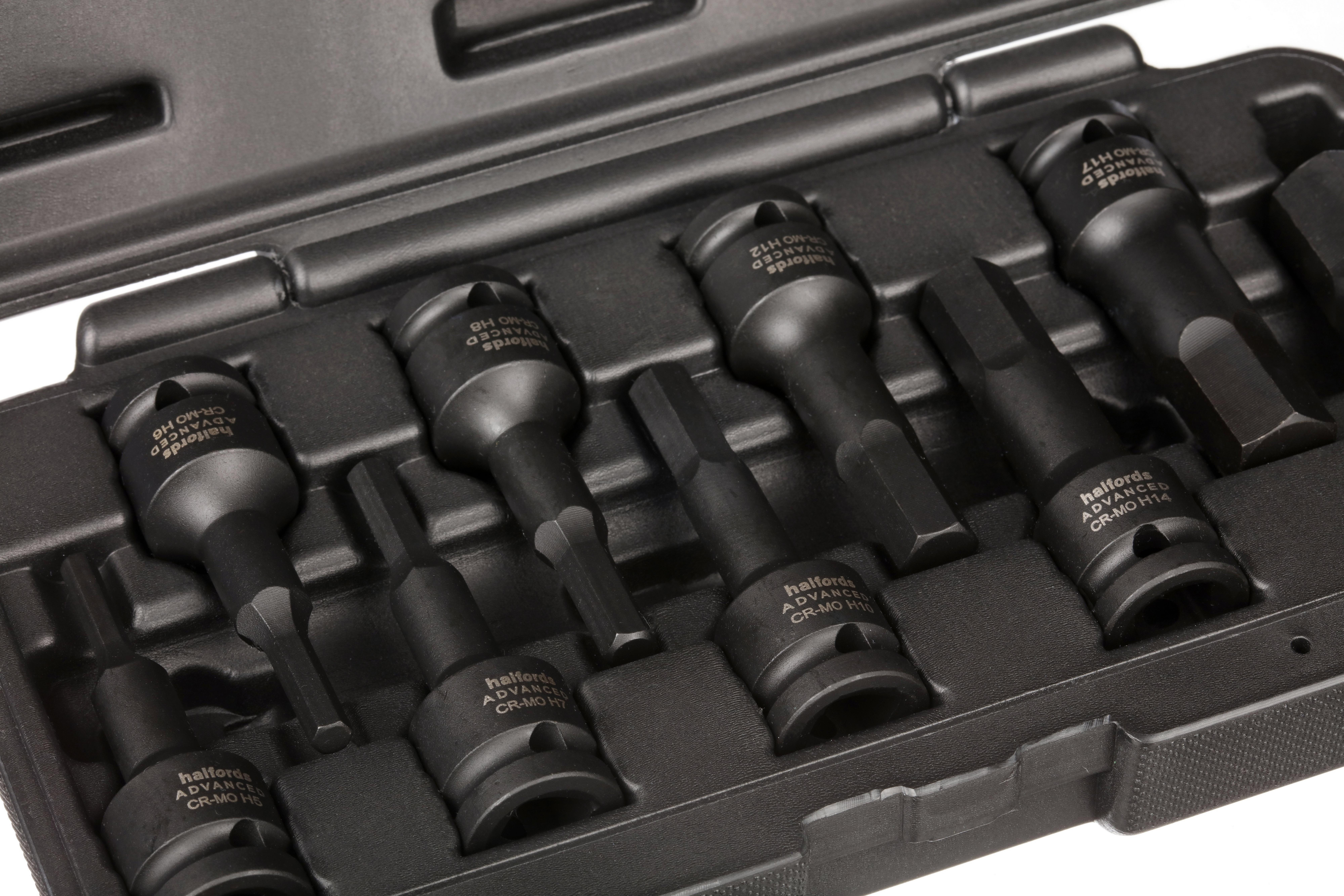 Halfords Advanced 9 Piece Impact Hex Set 1/2" Drive