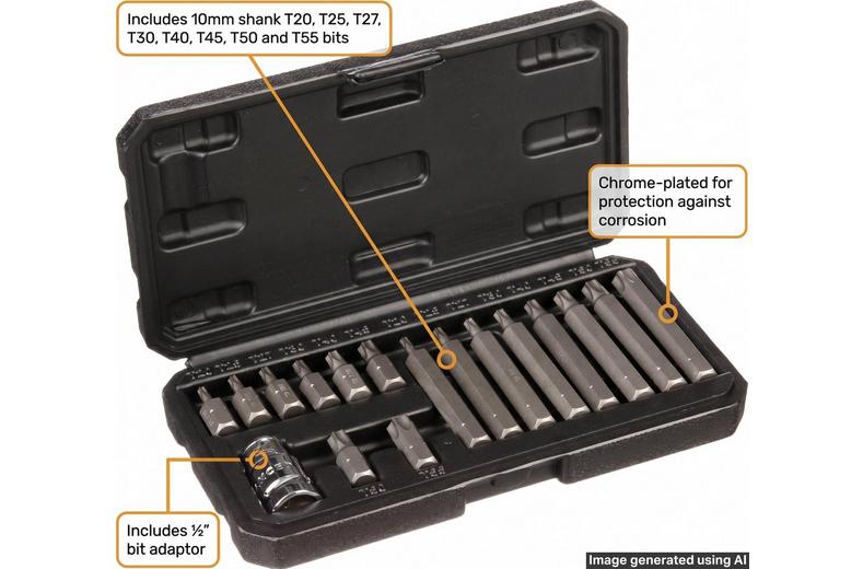 Halfords Advanced 17 Piece Torx Bit Set Halfords Advanced 17 Piece Torx Bit Set