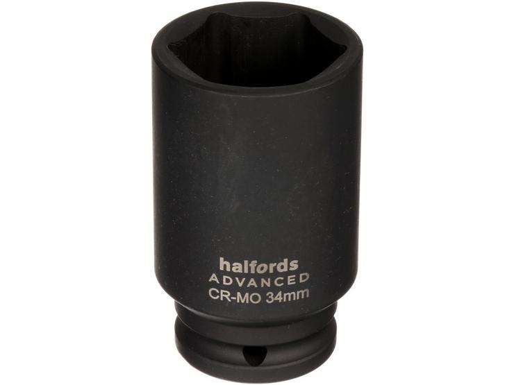 Halfords Advanced Drive 6PT Impact Deep Socket 34mm