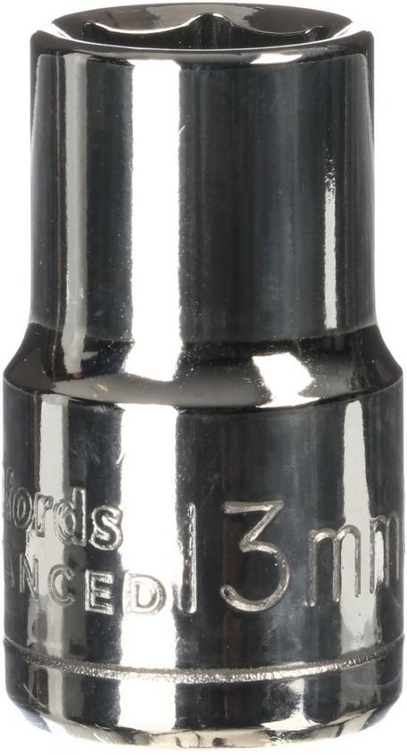 16mm 1/2" Drive Deep Impact Socket - Metric Single Hex, CR-V Steel, 75mm Long, 55mm Deep