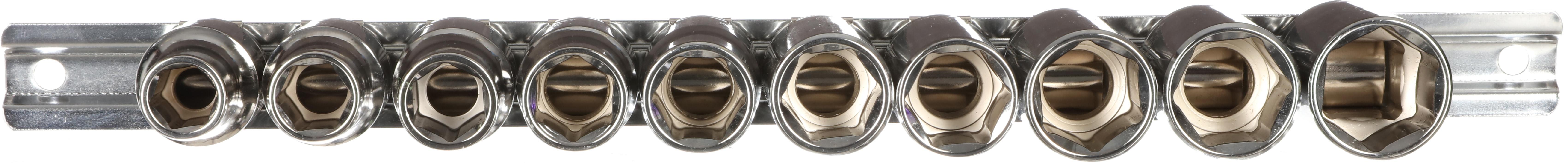 Halfords Advanced 10 Piece 1/2" Drive Socket Rail Set