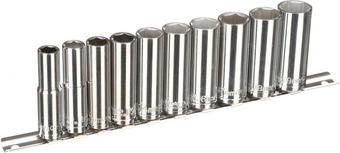 Halfords Advanced 10 Piece 3/8" Drive Deep Socket Rail Set