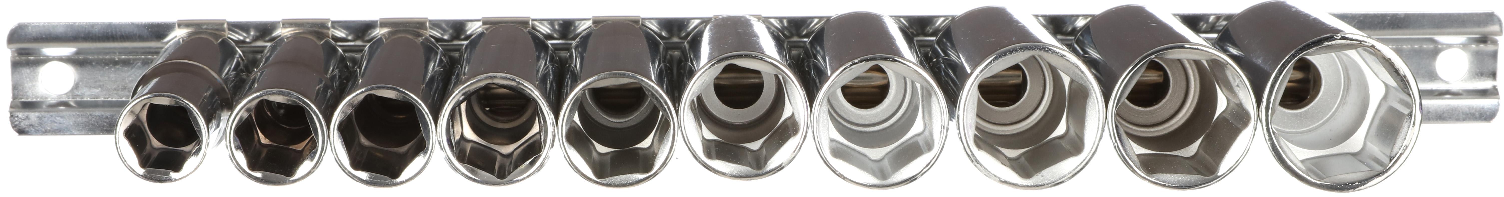 Halfords Advanced 10 Piece 3/8" Drive Deep Socket Rail Set