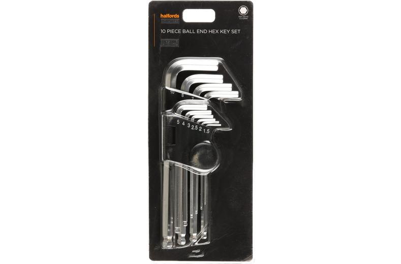 Halfords Advanced 10 Piece Ball End Hex Key Set Halfords Advanced 10 Piece Ball End Hex Key Set