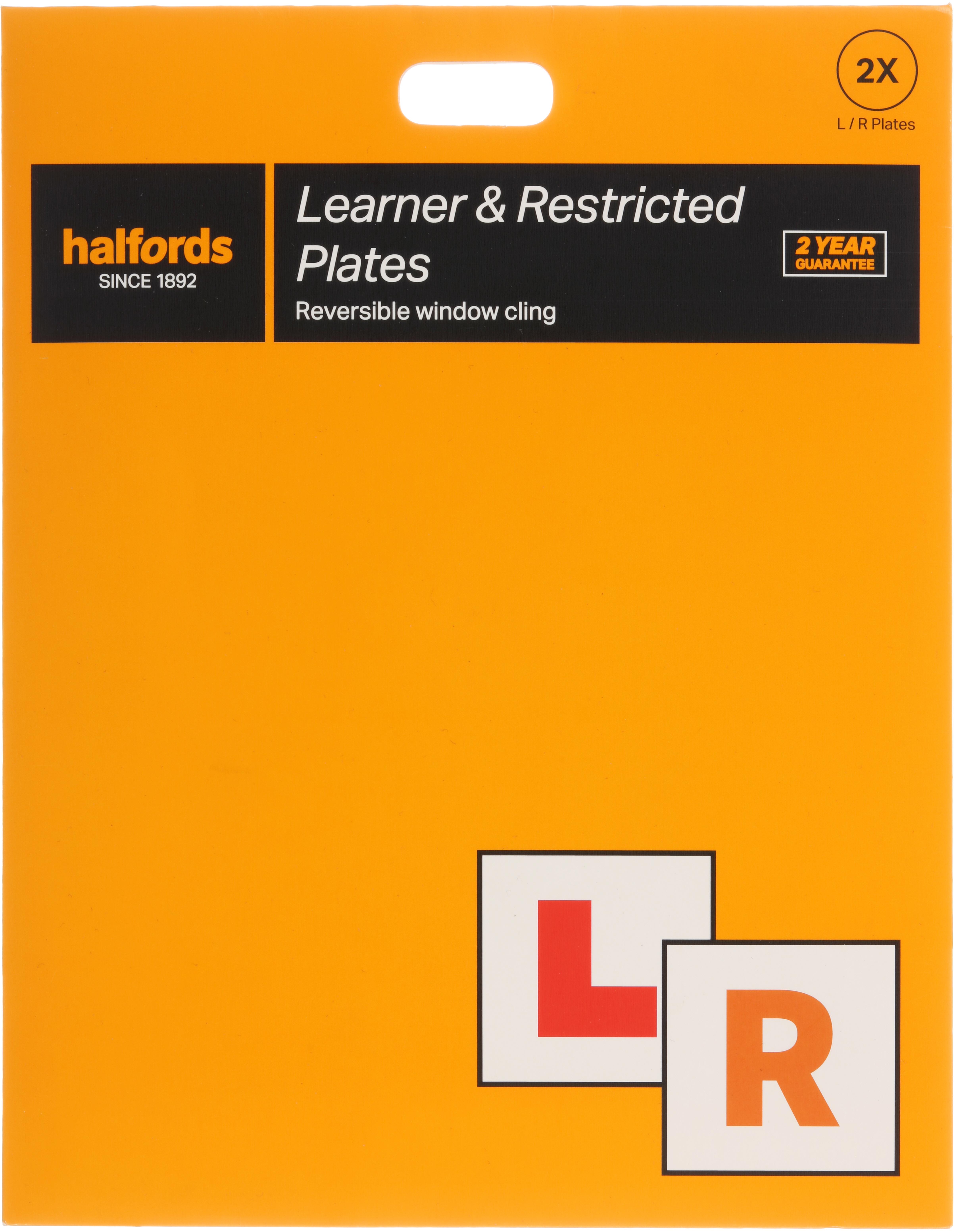 Halfords Window Cling L&R Plates Halfords UK