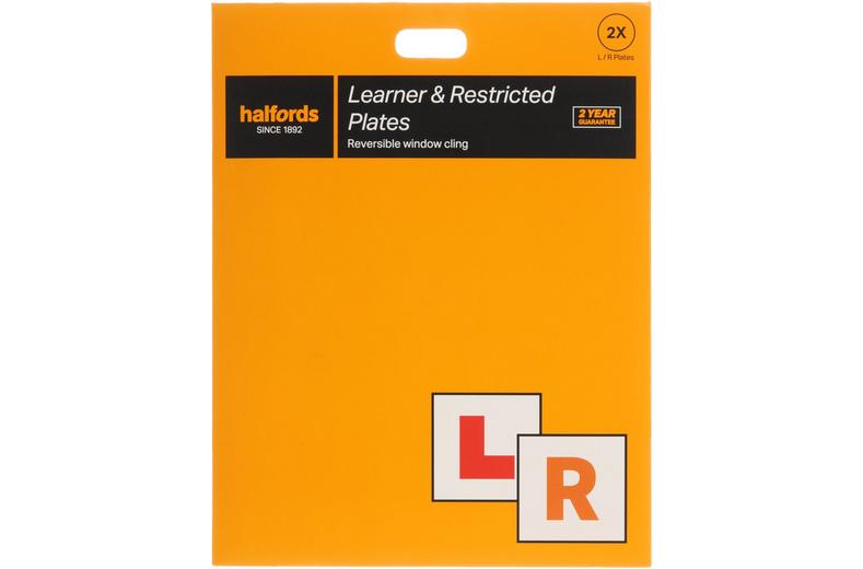 Halfords Window Cling L&R Plates Halfords Window Cling L&R Plates