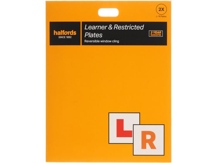 Halfords Window Cling L&R Plates