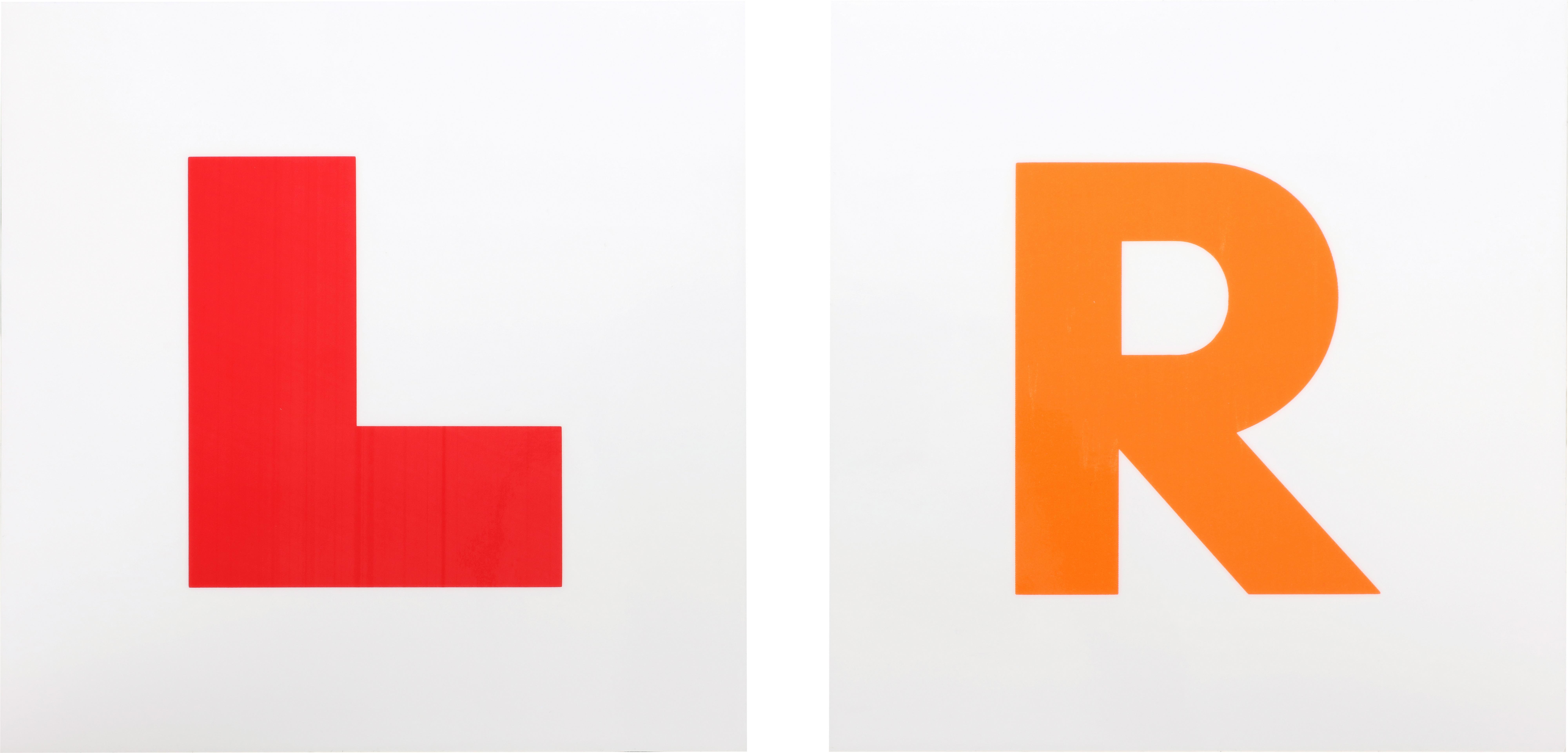 Halfords Window Cling L&R Plates