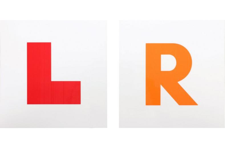 Halfords Window Cling L&R Plates Halfords Window Cling L&R Plates