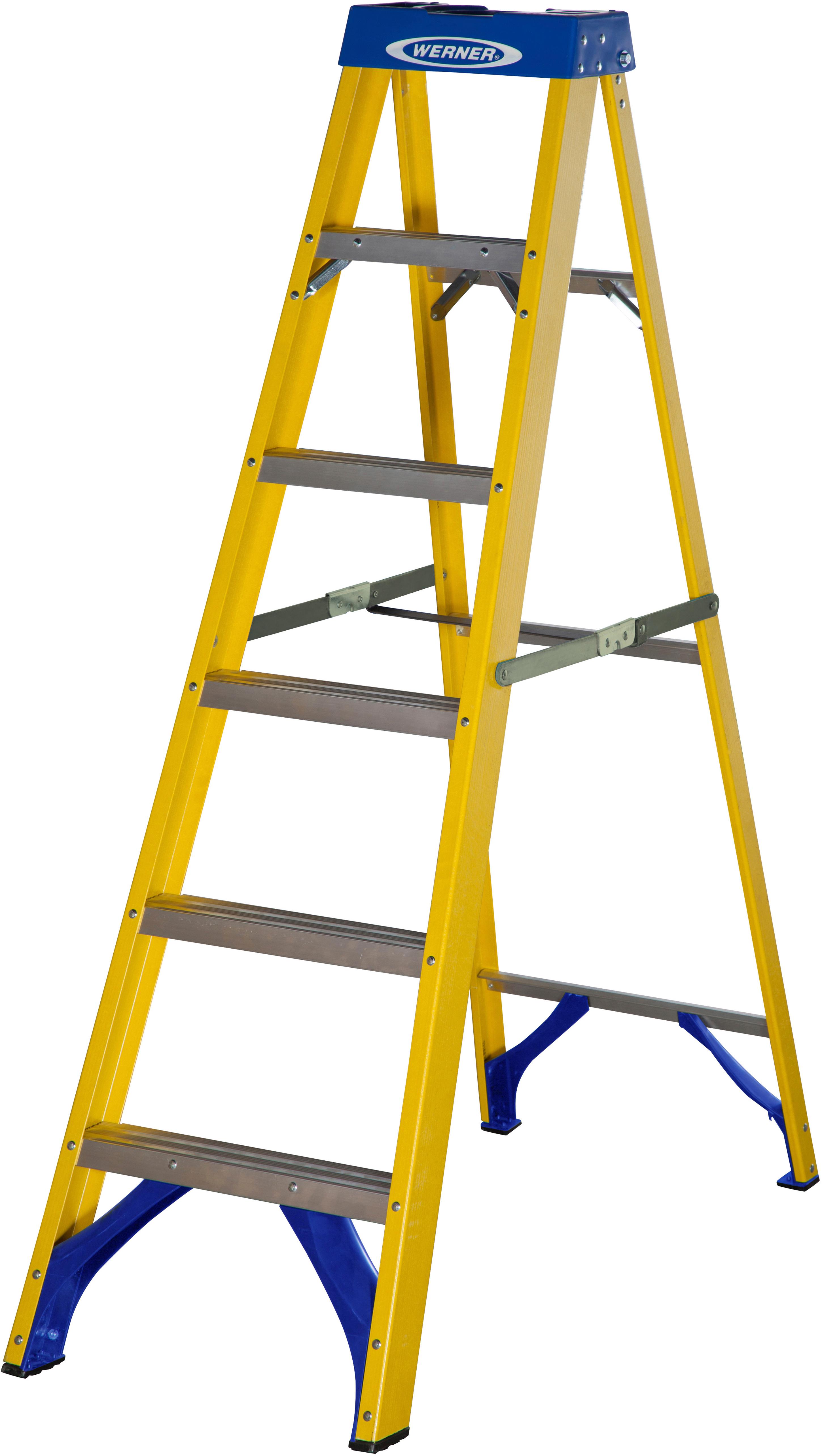 Werner Fibreglass Step Ladder 6 Tread