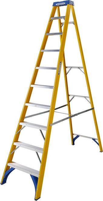 Werner Fibreglass Stepladder 10 Tread