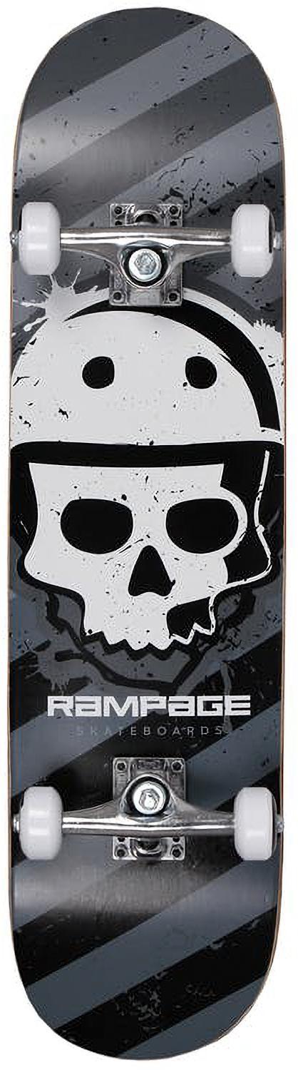 Rampage Bonehead Skateboard - Black