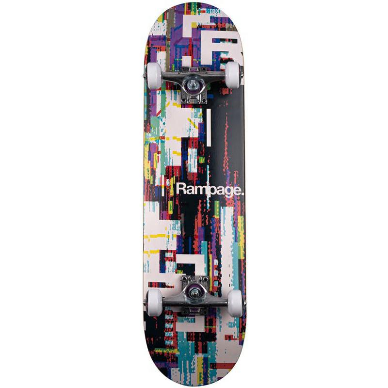 Halfords Rampage Glitch Flicker Complete Skateboard | Extra 8% off for BC Members