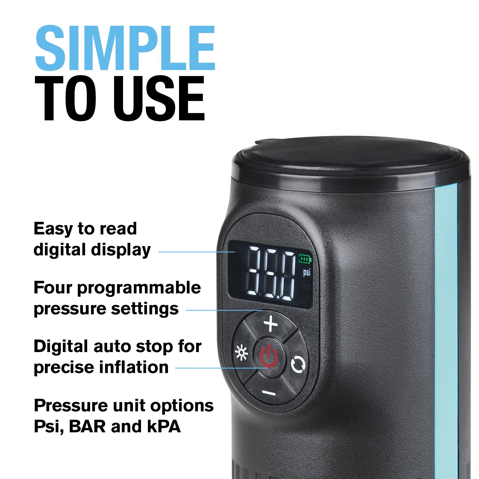 Ring RTC2000 Cordless Handheld Rechargeable Tyre Inflator