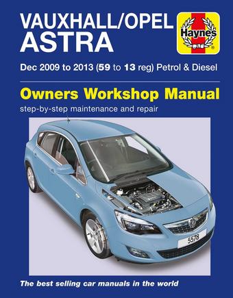 Haynes Vauxhall/Opel Astra (Dec 09 - 13) 59 to 13 Manual