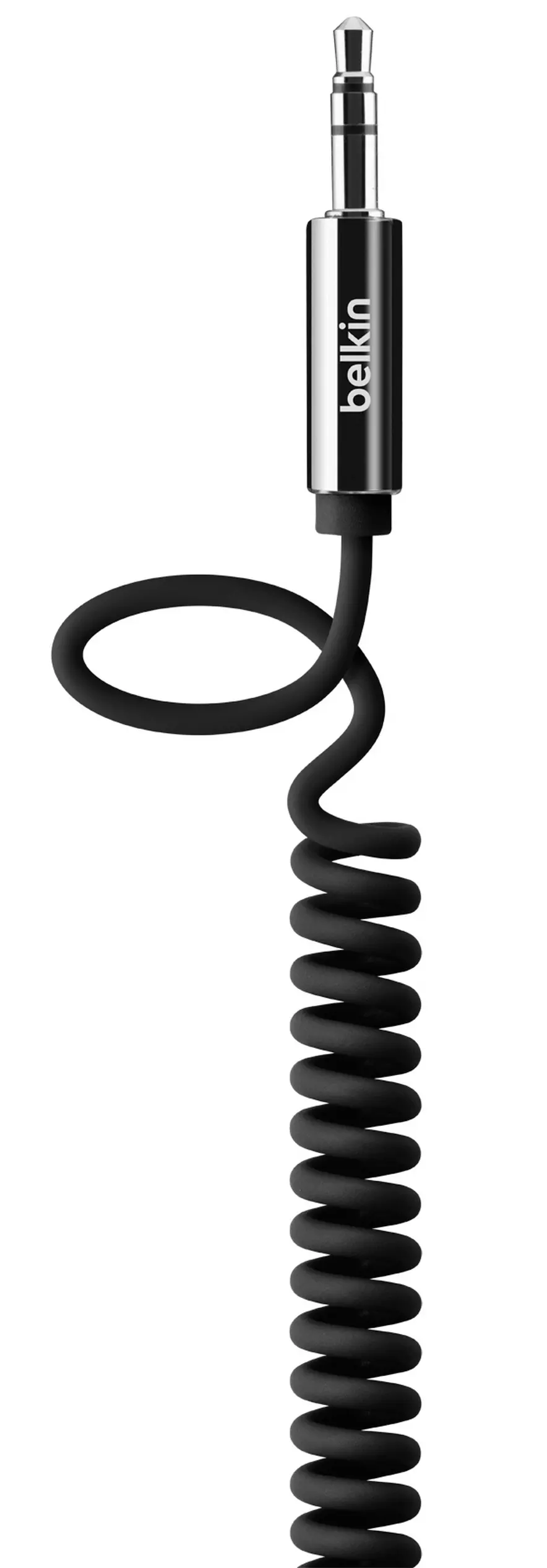 Belkin Aux Coiled Black Cable Halfords UK
