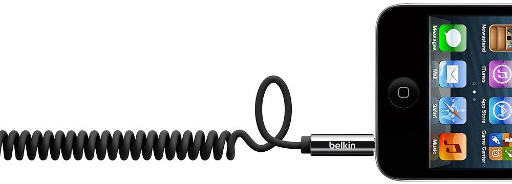 Belkin 3.5mm Aux Coiled 1.8m Cable