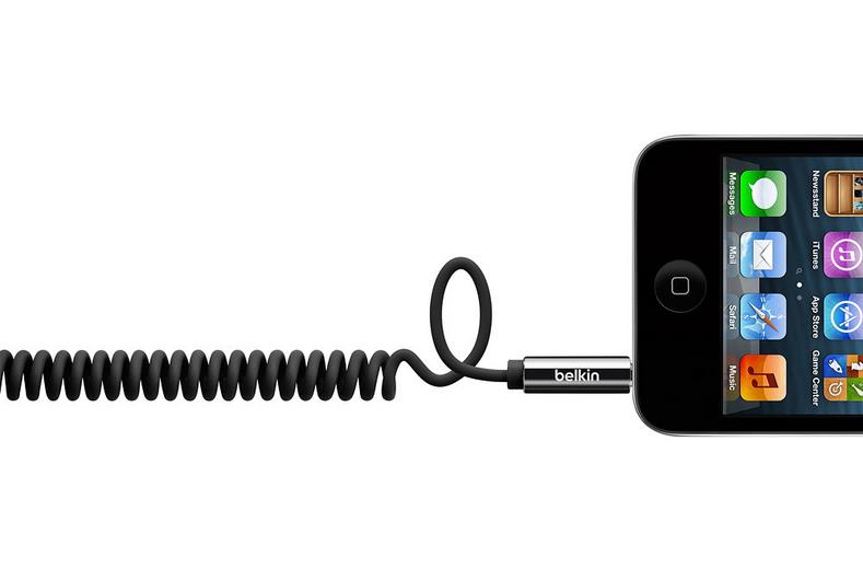 Belkin 3.5mm Aux Coiled 1.8m Cable Belkin 3.5mm Aux Coiled 1.8m Cable