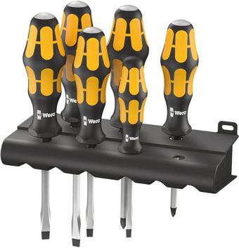 Screwdriver set Kraftform Wera: Chiseldriver and rack, 6 Pack