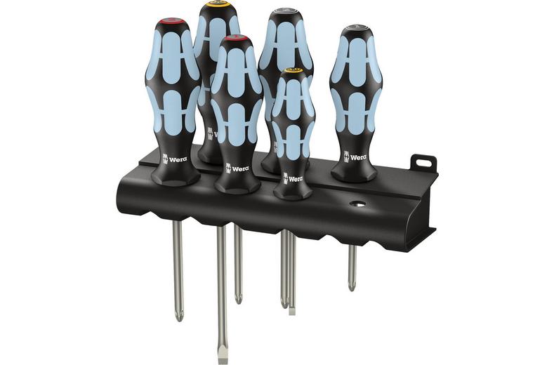 Stainless Steel Kraftform Plus Screwdriver set with rack, 6 pieces Stainless Steel Kraftform Plus Screwdriver set with rack, 6 pieces