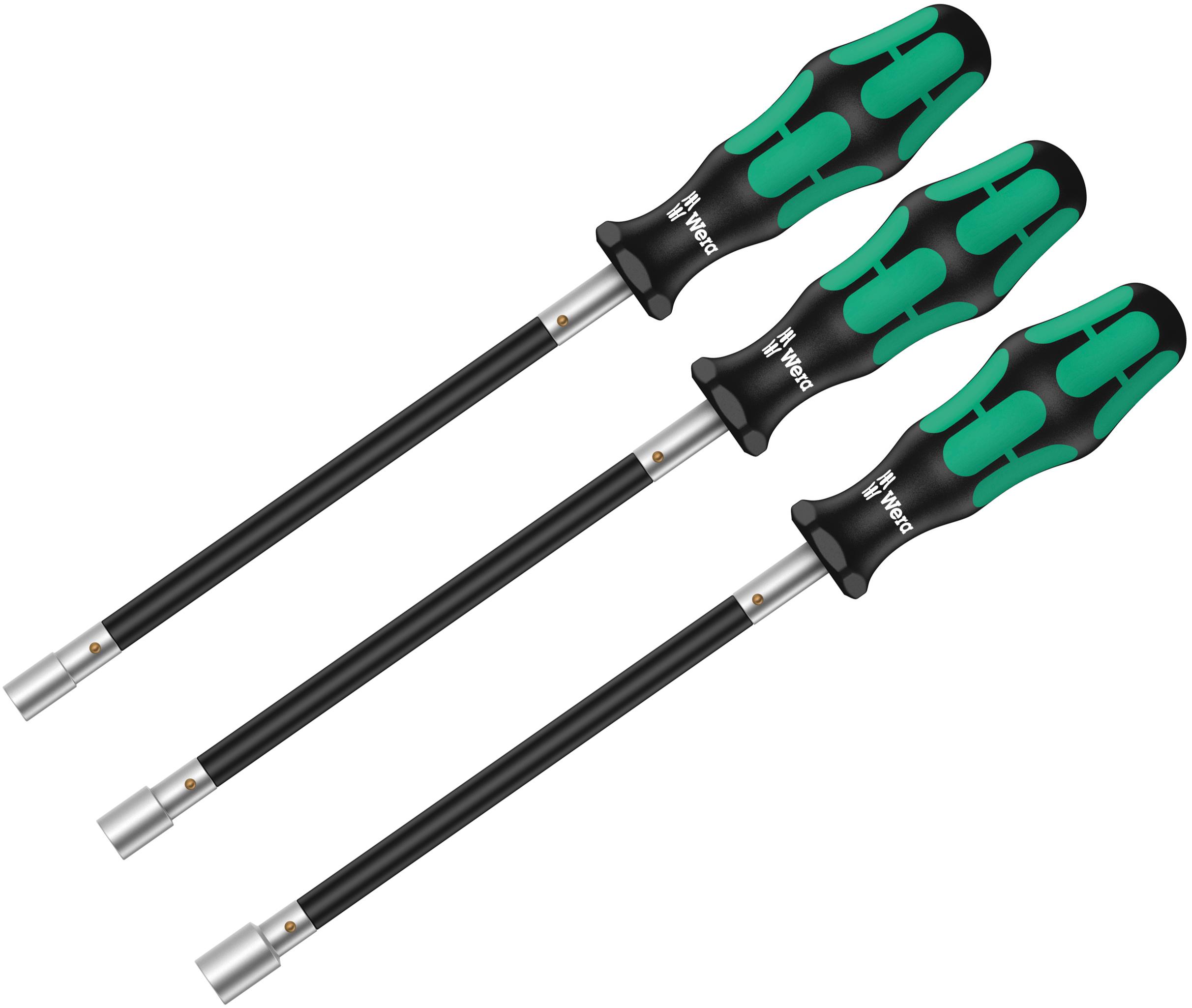 Wera 391/3 Hose clamp screwdriver set, 3 pieces