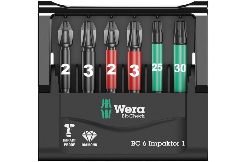 Wera Bit-Check 6 Impaktor 1 SB Set 6 Pieces Wera Bit-Check 6 Impaktor 1 SB Set 6 Pieces