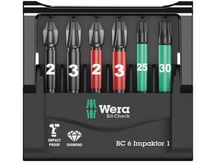 Wera Bit-Check 6 Impaktor 1 SB Set 6 Pieces