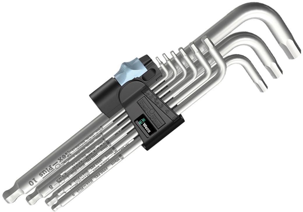 Wera 3950/9 Hex-Plus Stainless 1 SB Hex Key Set 9pcs
