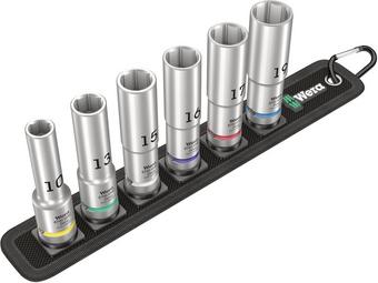 Wera Belt C Deep 1 socket set, 1/2" drive, 6 pieces